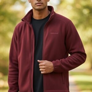 Marmot Burgundy Fleece Jacket